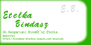 etelka bindasz business card